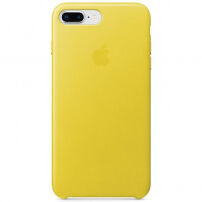 Oryginalny Apple pokrowiec skórzany do iPhone 8 Plus / 7 Plus - żółty