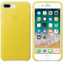 Oryginalny Apple pokrowiec skórzany do iPhone 8 Plus / 7 Plus - żółty