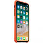 Oryginalny Apple pokrowiec skórzany do iPhone X - jasnopomarańczowy