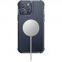 Przezroczyste etui UNIQ Combat MagClick z MagSafe na iPhone 15 Pro Max - ciemnoniebieski