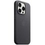 Oryginalny pokrowiec Apple wykonany z tkaniny FineWoven z MagSafe dla iPhone 15 Pro Max - czarny