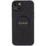 Guess Saffiano pokrowiec z Magsafe dla iPhone 15 Plus - czarny