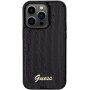 Guess Sequin Script Logo pokrowiec z cekinami dla iPhone 14 Pro Max - czarny