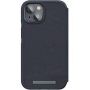 NJORD Leather flip pokrowiec z MagSafe dla iPhone 14 - ciemnoszary