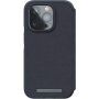 NJORD Leather flip pokrowiec z MagSafe dla iPhone 14 Pro - ciemnoszary