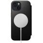 Nomad Modern Leather Folio flip pokrowiec z MagSafe dla iPhone 15 Plus - czarne