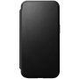 Nomad Modern Leather Folio flip pokrowiec z MagSafe dla iPhone 15 Plus - czarne