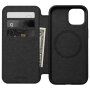 Nomad Modern Leather Folio flip pokrowiec z MagSafe dla iPhone 15 Plus - czarne