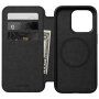 Nomad Modern Leather Folio flip pokrowiec z MagSafe dla iPhone 15 Pro - czarne