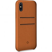Twelve South Relaxed Leather Clip pokrowiec skórzany do iPhone X - brązowy