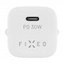 Mini ładowarka FIXED 30 W USB-C - PD do urządzeń Apple - biała