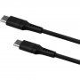 Kabel do ładowania i transmisji danych FIXED Liquid silicone PD 60 W USB-C / USB-C do iPhone/iPad/MacBook/AirPods - 2 m - czarny