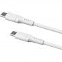 Kabel do ładowania i transmisji danych FIXED Liquid silicone PD 60 W USB-C / USB-C do iPhone/iPad/MacBook/AirPods - 2 m - biały