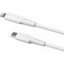 Kabel do ładowania i transmisji danych FIXED Liquid silicone PD 60 W USB-C / Lightning - MFi dla iPhone / iPad / iPod / AirPods - 2 m - biały