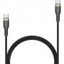 Kabel w oplocie do ładowania i transmisji danych FIXED PD 100 W USB-C / USB-C do iPhone/iPad/MacBook/AirPods - 1,2 m - czarny