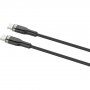 Kabel w oplocie do ładowania i transmisji danych FIXED PD 100 W USB-C / USB-C do iPhone/iPad/MacBook/AirPods - 2 m - czarny