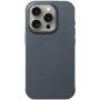 Mujjo Impact skórzany pokrowiec z MagSafe dla iPhone 15 Pro Max - ciemnoszary