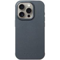 Mujjo Impact skórzany pokrowiec z MagSafe dla iPhone 15 Pro Max - ciemnoszary