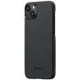 Pitaka MagEZ 4 600D pokrowiec z wzorem z włókna węglowego dla iPhone 15 Plus - szary
