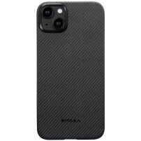 Pitaka MagEZ 4 600D pokrowiec z wzorem z włókna węglowego dla iPhone 15 Plus - szary