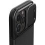 Spigen Optik Armor MagFit wytrzymały pokrowiec z wysuwaną osłoną kamery i MagSafe dla iPhone 15 Pro Max - czarny