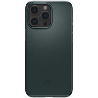 Spigen Thin Fit ultra cienkie etui do iPhone 15 Pro Max - ciemnozielony