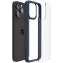Spigen Ultra Hybrid przezroczysty pokrowiec dla iPhone 15 Pro Max - ciemnoniebieski