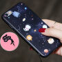 Etui do iPhone 6 / 6S z paskiem - koty w kosmosie