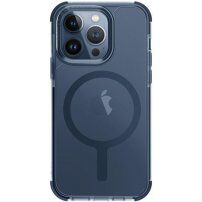 Przezroczyste etui UNIQ Combat MagClick z MagSafe na iPhone 15 Pro Max - ciemnoniebieski
