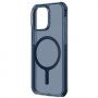 Przezroczyste etui UNIQ Combat MagClick z MagSafe na iPhone 15 Pro Max - ciemnoniebieski