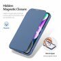 Etui z klapką DUX DUCIS Skin X z MagSafe dla iPhone 15 - ciemnoniebieski