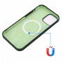 Silikonowa osłona z MagSafe dla iPhone 15 - ciemnozielony