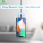 FLOVEME Round kabel magnetyczny USB-A / USB-C / Micro USB / Lightning dla iPhone / iPad / iPod / AirPods - 1 m - srebrny