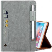 Luksusowy pokrowiec z miejscem na karty dla iPad mini 4 / 5 - szary