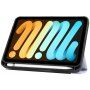 Marmurowe etui z miejscem na Apple Pencil dla iPad mini 6 / mini 7 - fioletowy