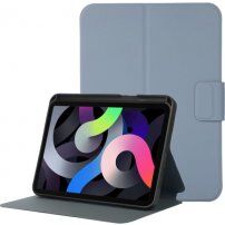 Pokrowiec ze skóry PU ze stojakiem i miejscem na Apple Pencil do iPad mini 6 / mini 7 - niebieski szary
