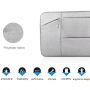 Uniwersalna torba z kieszeniami dla iPad do 11" / MacBook do 12" - czarna