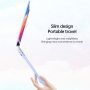 Matowe, przezroczyste etui ze rozkładanym stojakiem na MacBook Air 13” (A1237 / A1304 / A1369 / A1466) - pomarańczowy