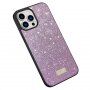 Eleganckie, błyszczące etui SULADA na iPhone 15 Pro - różowy