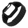 Wytrzymałe silikonowe etui z paskiem magnetycznym na Apple Watch 49 mm - czarne
