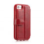 2w1 retro zdejmowany pokrowiec do iPhone SE (2020/2022) / 8 / 7 - czerwony