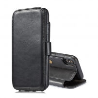 2w1 retro zdejmowany pokrowiec do iPhone X / XS - czarny