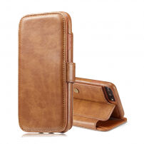 2w1 retro zdejmowany pokrowiec do iPhone 7 Plus / 8 Plus - brązowy
