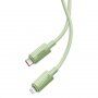 Ekodegradowalny kabel do ładowania i transmisji danych Baseus PD 20W USB-C / Lightning na iPhone/iPad/iPod/AirPods - 2 m - jasnozielony