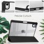 Pokrowiec ze wzmocnionymi krawędziami i miejscem na Apple Pencil dla iPad mini 6 / mini 7 - różowo złoty