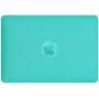 Matowe, przezroczyste etui ze rozkładanym stojakiem na MacBook Air 13” (A1237 / A1304 / A1369 / A1466) - turkusowy