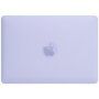 Matowe, przezroczyste etui ze rozkładanym stojakiem na MacBook Air 13” (A1237 / A1304 / A1369 / A1466) - fioletowy