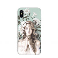 Etui ochronne do iPhone X / XS - anielska dziewczyna