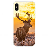 Miękkie etui do iPhone X / XS - jeleń