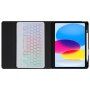 Etui z kolorową podświetlaną klawiaturą i miejscem na Apple Pencil na iPad 10,9” (2022) - tęczowe